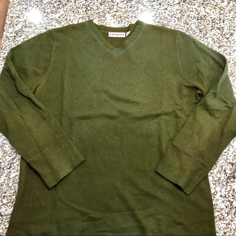 Express Green sweater